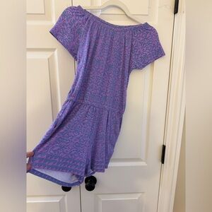 Vineyard Vines Purple and Pink Patterned romper